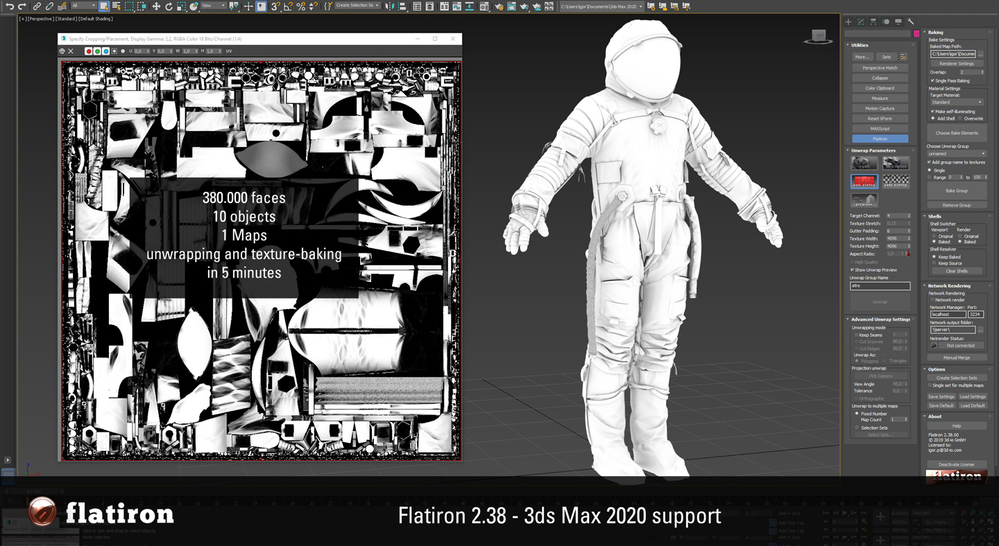 Flatiron 2.23 Projection UV Unwrapping