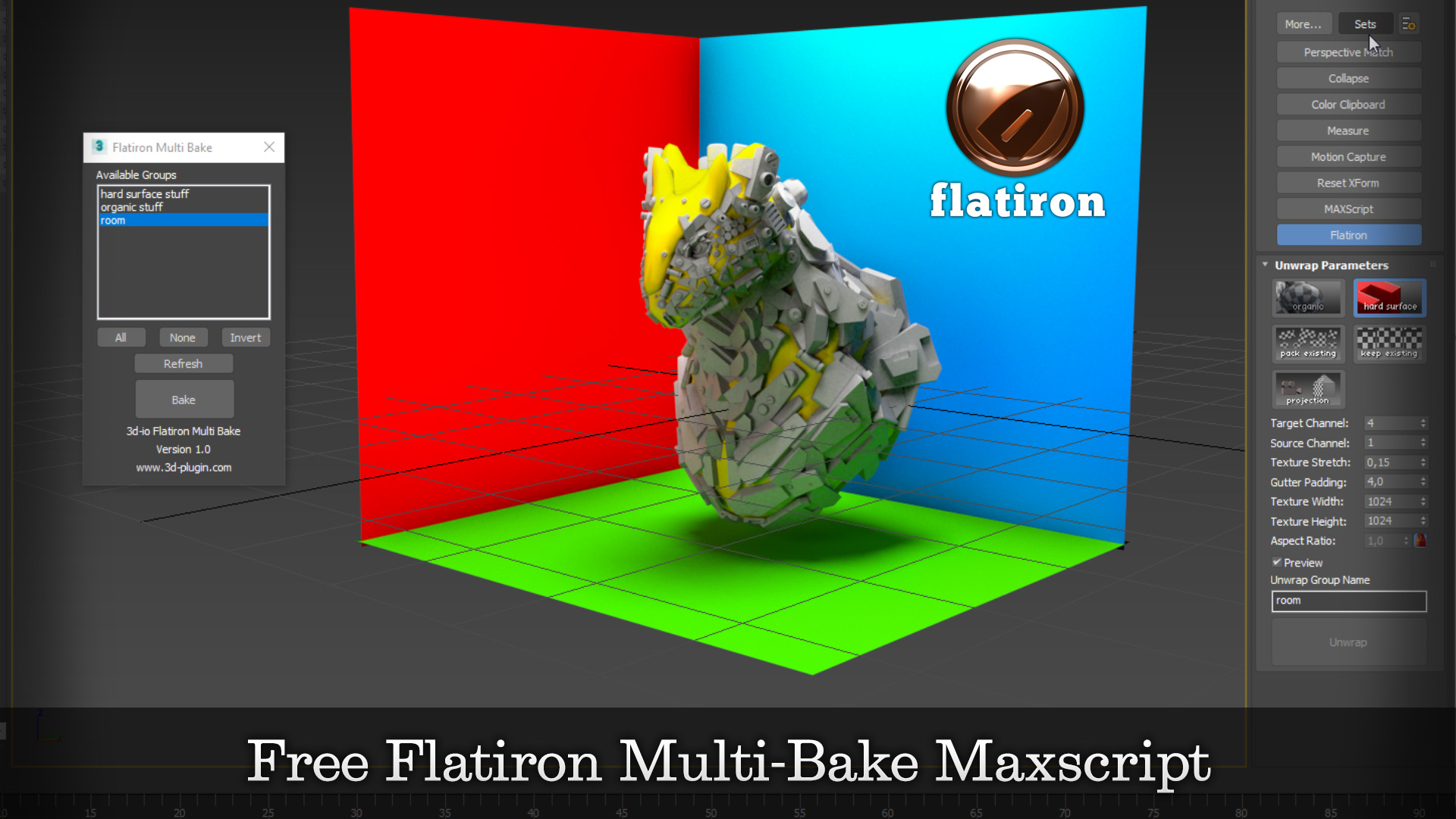 Flatiron MultiBake MaxScript